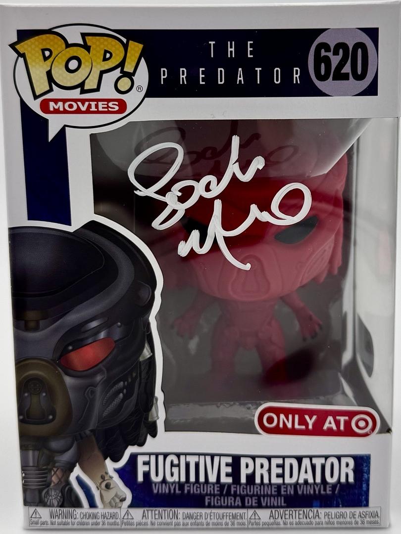 Lochlyn Munro signed "Fugitive Predator" Funko #620 (Predator) - SWAU COA